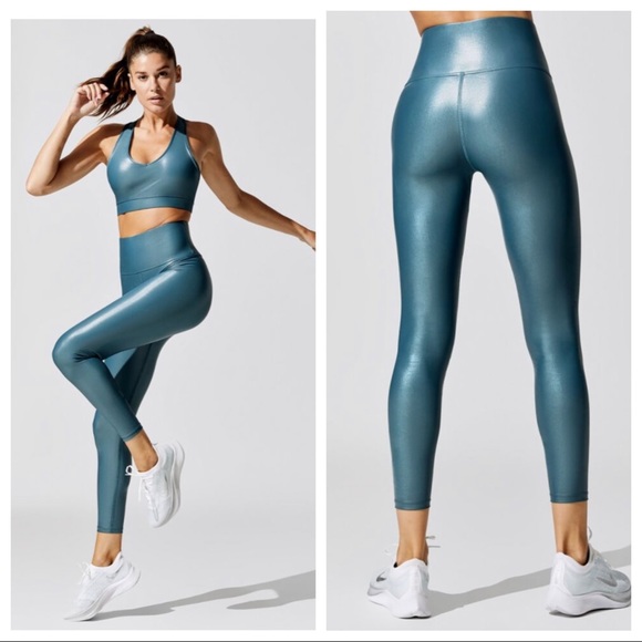 Carbon38 Pants - CARBON38 High Rise 7/8 Legging Takara Shine Spruce